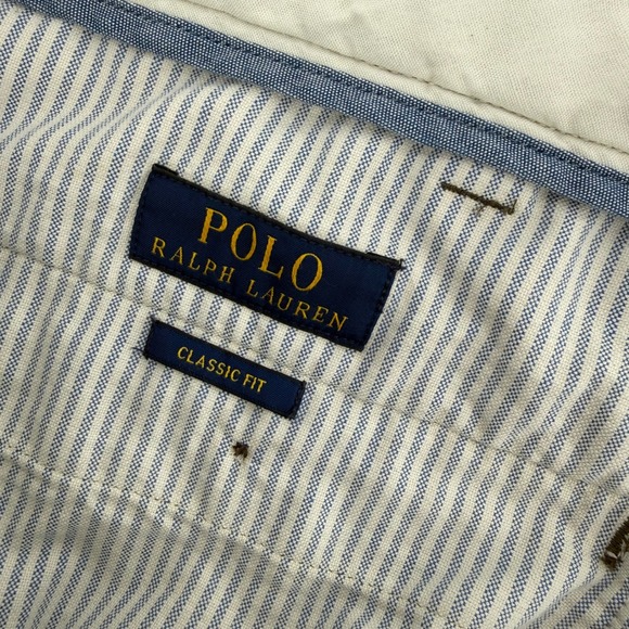 Polo Ralph Lauren Classic Fit Chino Pants Bundle Mens 50x26 Brown Tan Cotton - Picture 6 of 15